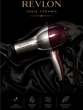 Revlon Ionic Ceramic Hair Dryer - Silver & Plum